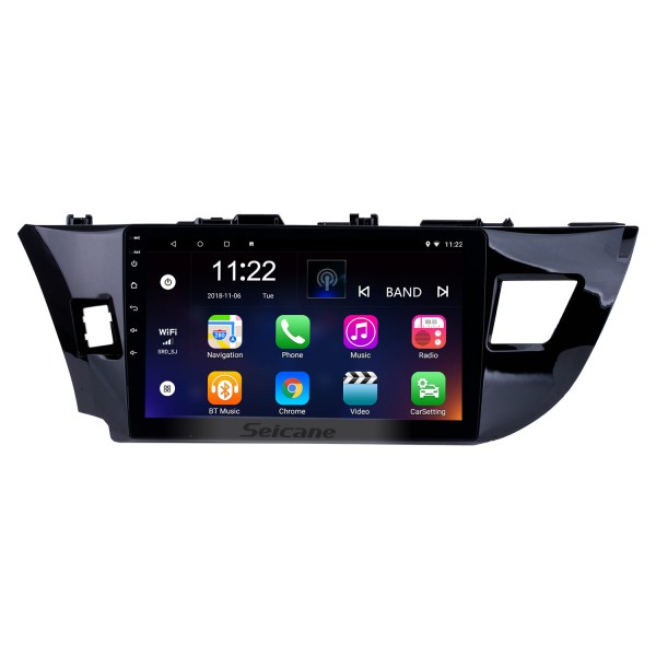10,1 pouces Android 10.0 Radio à écran tactile Bluetooth Système de navigation GPS Pour 2013 2014 2015 Toyota LEVIN Prise en charge TPMS DVR OBD II USB SD WiFi Caméra arrière Commande au volant HD 1080P Vidéo AUX
