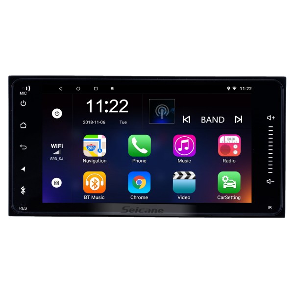 7 pouces Android 14.0 2001-2008 TOYOTA RAV4/2006-2010 Camry/Terios/2001-2011 Radio de navigation GPS HILUX avec écran tactile Prise en charge Bluetooth AUX OBD2 DVR Carplay TPMS