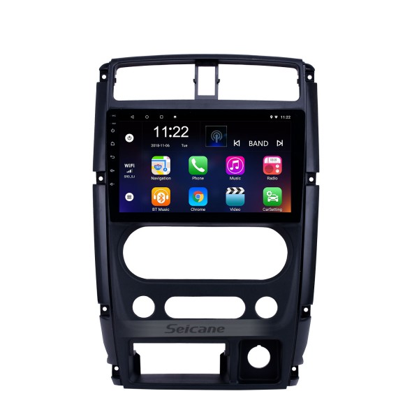Android 13.0 Radio de navigation GPS à écran tactile HD de 9 pouces pour Suzuki Jimny 2007-2012 avec prise en charge Bluetooth WIFI USB AUX Carplay DVR SWC