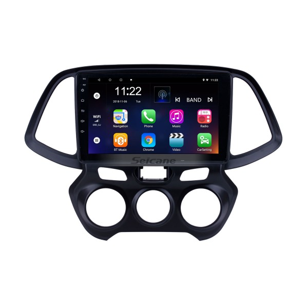 Radio de navigation GPS Android 13.0 de 9 pouces pour Hyundai Santro/Atos 2018 avec prise en charge Bluetooth à écran tactile HD Commande au volant Carplay