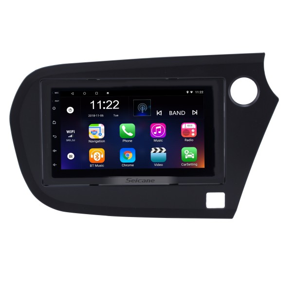 2009-2016 Honda Insight RHD 7 pouces Android 13.0 Autoradio Navigation GPS avec écran tactile HD Bluetooth FM Wifi Commande au volant Prise en charge du lien miroir DVR Caméra de recul Module OBD2