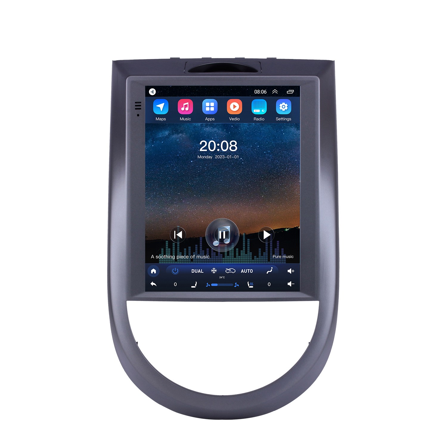 Système de navigation GPS portable pour voiture, 5 pouces, lecteur