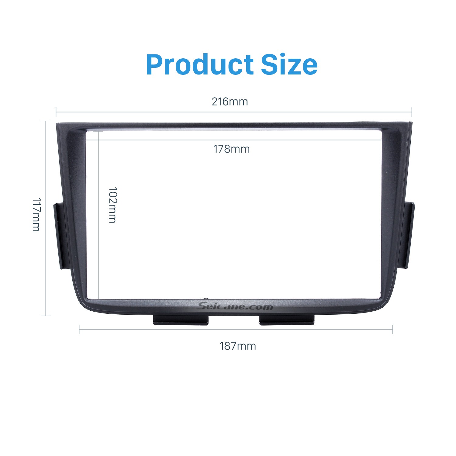 Radio Black Double Din Car Fascia Pour 2001 2002 2003 2004