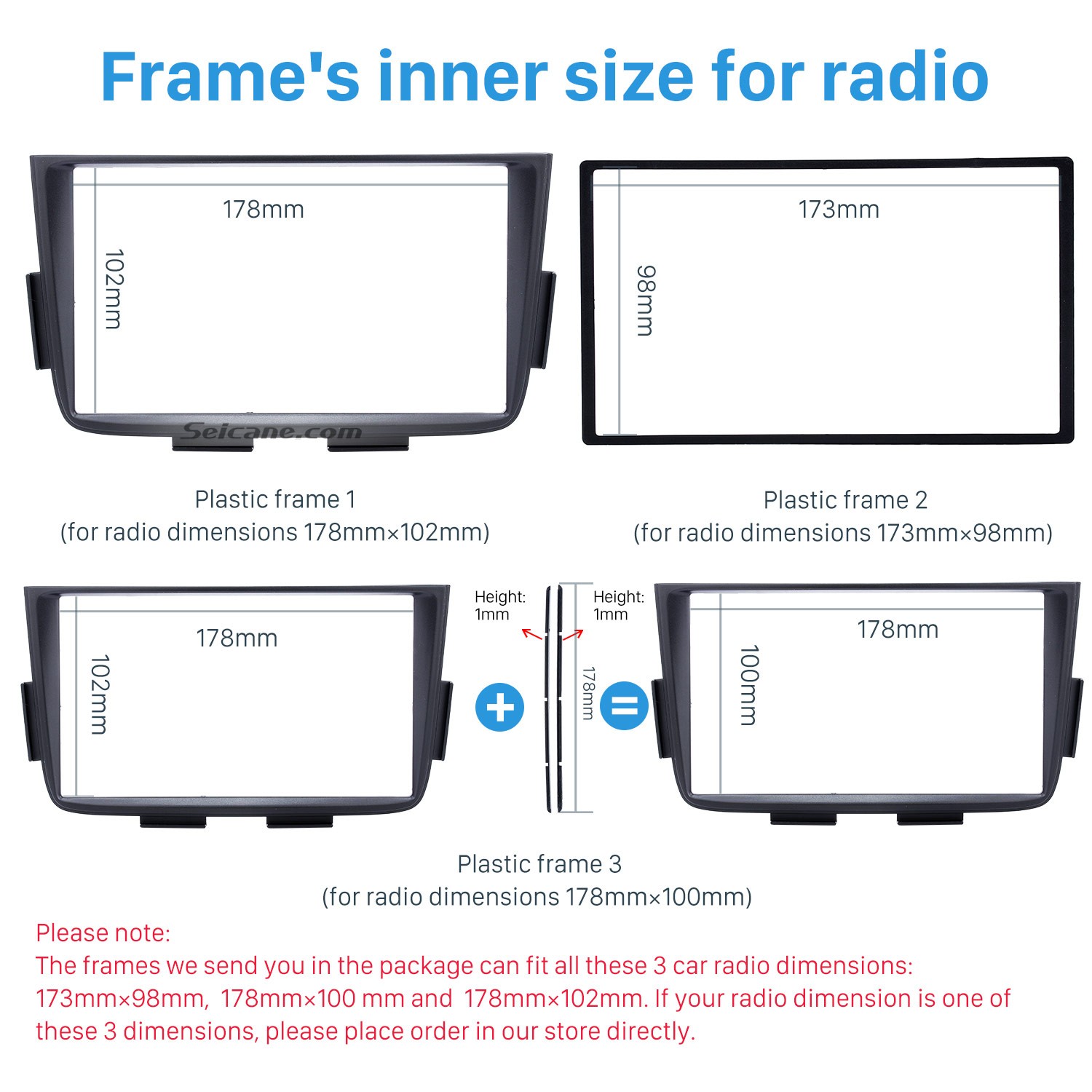 Radio Black Double Din Car Fascia Pour 2001 2002 2003 2004
