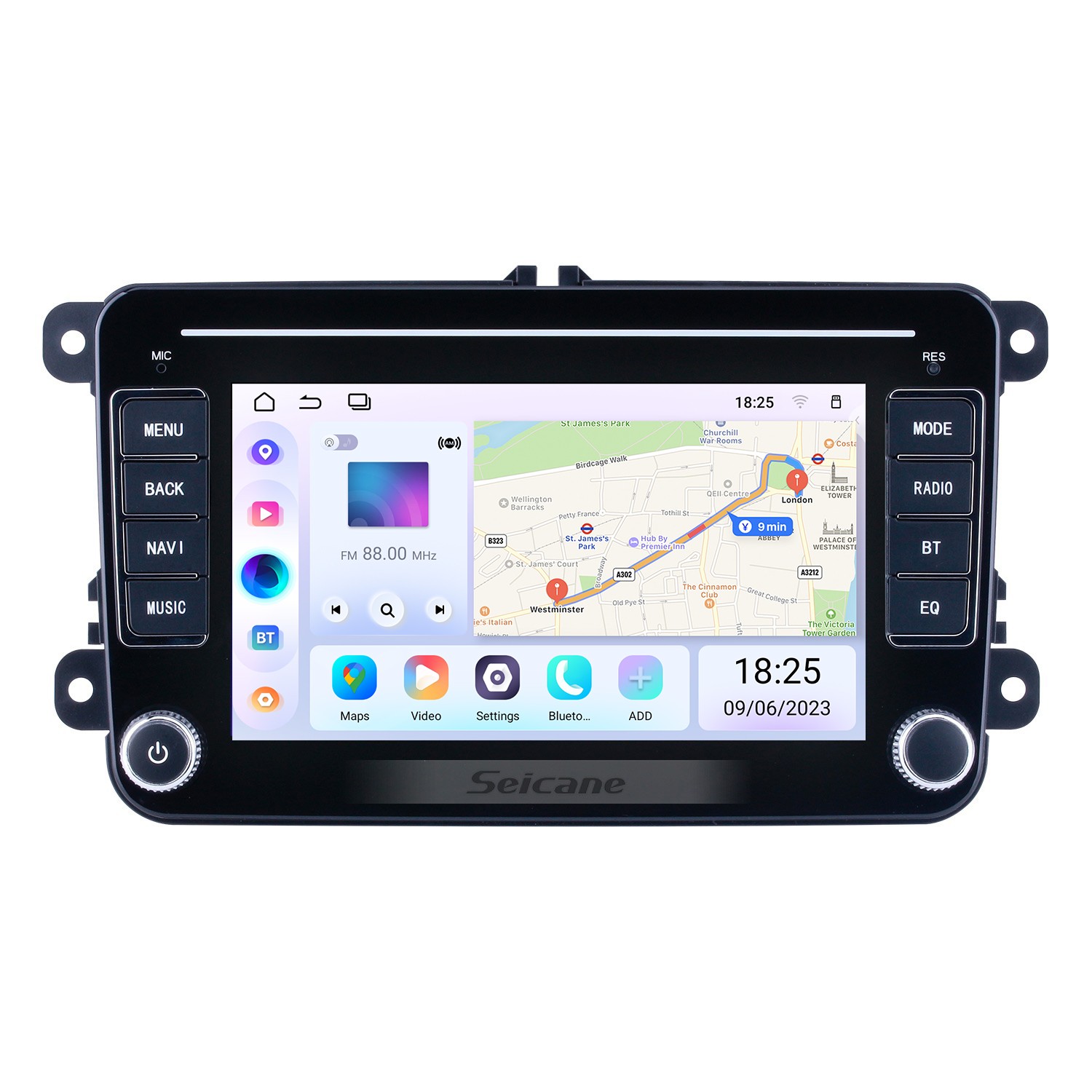 Aftermarket Android pour VW Volkswagen Universal Radio 7 pouces HD système  de navigation GPS à écran tactile avec prise en charge Bluetooth Carplay  TPMS
