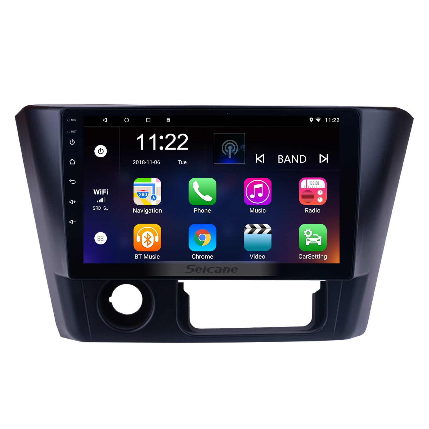 Autoradio GPS Camera De Recul Autoradio 9 inch Touch Screen Digital Media  pour Mitsubishi L200 5 2015-2019 Voiture Prend en Charge Le Contrôle du  Volant 4G LTE WiFi DSP RDS FM AM,A,4+64G 