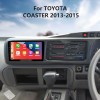 9 pouces Android 13.0 pour TOYOTA COASTER 2013-2015 Système de navigation radio GPS avec support Bluetooth à écran tactile HD Carplay OBD2