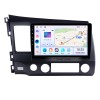 10,1 pouces Android 13.0 pour 2006-2011 Honda Civic LHD Radio Système de navigation GPS avec écran tactile HD Prise en charge Bluetooth Carplay OBD2