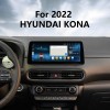 Android 12.0 Carplay Écran complet de 12,3 pouces pour HYUNDAI KONA 2022 Radio de navigation GPS avec Bluetooth
