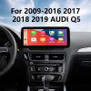 OEM Android 11.0 HD Écran tactile 12,3 pouces Carplay pour 2009-2016 2017 2018 2019 AUDI Q5 Radio Système de navigation GPS avec prise en charge Bluetooth Caméra de recul TV numérique