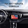 Autoradio de navigation GPS Android 13.0 9 pouces pour Toyota Corolla 2017 2018 2019 avec écran tactile HD Carplay Bluetooth WIFI USB prise en charge Mirror Link OBD2 SWC