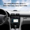 Pour 2004 Mercedes Benz C 2006 Mercedes Benz GLK AMG HD Écran tactile Carplay 7 pouces Android 14.0 Radio Système de navigation GPS Prise en charge Bluetooth Caméra de recul