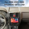 9 pouces Android 13.0 pour HYUNDAI GETZ LHD 2004-2006 Radio Système de navigation GPS avec écran tactile HD Bluetooth Carplay support OBD2