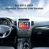 Écran tactile HD 2013-2014 KIA Sorento Version basse Android 13.0 9 pouces Navigation GPS Radio Bluetooth WIFI Prise en charge de Carplay OBD2