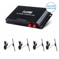 Car TV numérique DVB-T2 H.265 Récepteur vidéo TV BOX Pour Allemagne Région Lecteur DVD pour voiture avec 1080P Interface HDMI 4 Amplificateur Antenne Tuner