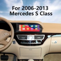 Carplay HD Écran tactile 10,25 pouces Android 11.0 Radio de navigation GPS pour 2006-2013 Mercedes Classe S W221 S250 S300 S350 S400 S500 S600 avec Bluetooth Android auto