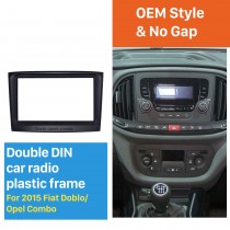 173 * 98mm 2Din Radio Car Fascia pour 2015 Fiat Doblo Opel Combo Support tableau de bord Audio Car Cover radoub cadre dvd