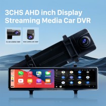 11,26 pouces sans fil Carplay Android Auto Car WiFi Recorder 2.5K + 1080P Streaming Media Décodeur de code vidéo intégré Prise en charge du code vidéo 4K H.265