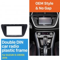 173 * 98mm Double Din 2015 Suzuki S-cross Radio Car Fascia lecteur audio stéréo Cadre Panneau de CD Garniture