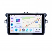 9 pouces 2006-2012 Toyota Corolla Pure Android 13.0 GPS Système de navigation multimédia avec 3G WiFi Tuner Radio Bluetooth Musique Miroir Lien OBD2 Caméra de recul HD 1080 P Vidéo