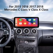 Android 11.0 Carplay NTG5.0 HD Écran tactile 12,3 pouces pour 2015 2016 2017 2018 Mercedes Classe C W205 C180 C200 C260 C300 Classe V W446 V260 Classe X X250 X350 GLC COUPE Radio Système de navigation GPS Android Auto avec Bluetooth