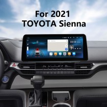 12,3 pouces Android 12.0 pour 2021 TOYOTA Sienna Système de navigation GPS stéréo avec prise en charge de l'écran tactile Bluetooth Caméra de recul