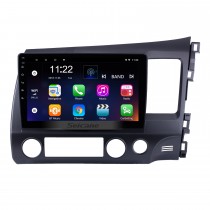 10,1 pouces Android 12.0 2006-2011 HONDA CIVIC conduite à droite Radio à écran tactile HD Système de navigation GPS WIFI USB Bluetooth Musique 1080P OBDII DVR Mirror Link