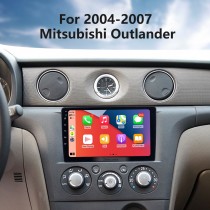 9 pouces Android 13.0 pour 2004-2007 Mitsubishi Outlander Radio de navigation GPS avec prise en charge de l'écran tactile Bluetooth HD TPMS DVR Carplay caméra DAB+