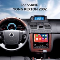 Pour SSANG YONG REXTON 2002 Radio Android 14.0 HD Écran tactile 9 pouces Système de navigation GPS avec prise en charge WIFI Bluetooth Carplay DVR