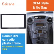 173 * 98mm Double Din 2008 KIA CARENS Car Radio Fascia Adaptateur Audio Fitting Kit panneau de garnissage Cadre de plaque