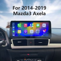 Android 12.0 Carplay 12,3 pouces Écran complet pour 2014 2015 2016 2017 2018 2019 Mazda3 Axela Radio de navigation GPS avec Bluetooth