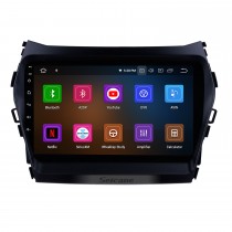 9 pouces Android 13.0 2013 2014 2015 Hyundai Santafe IX45 Système de navigation GPS Écran tactile HD 3G WiFi Caméra arrière AUX Commande au volant USB Bluetooth 1080P OBDII TPMS DVR