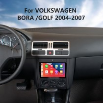 9 pouces Android 13.0 pour VOLKSWAGEN BORA / GOLF 2004-2007 Système de navigation radio GPS avec écran tactile HD Prise en charge Bluetooth Carplay OBD2