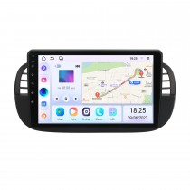 9 pouces Android 14.0 pour 2007-2013 2014 2015 FIAT 500 Système de navigation GPS stéréo avec prise en charge de l&amp;amp;amp;amp;amp;amp;#39;écran tactile Bluetooth Caméra de recul
