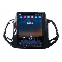 9,7 pouces pour 2017 2018 Jeep Compass Android 10.0 Unité principale radio stéréo avec navigation GPS USB Bluetooth WIFI Prise en charge DVR OBD2 TPMS Commande au volant