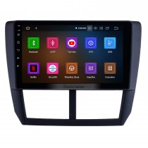 Android 13.0 pour 2008-2012 Subaru Forester Système de navigation GPS à écran tactile HD de 9 pouces avec prise en charge Bluetooth Carplay Commande au volant DVR