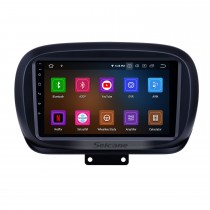 Écran tactile HD 2014-2019 Fiat 500X Android 13.0 Radio de navigation GPS 9 pouces Bluetooth AUX Support Carplay Caméra arrière DAB + OBD2