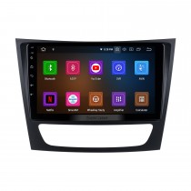 Pour 2001-2009 Mercedes Benz Classe E (W211) / CLS CLASSE (C219) Radio Android 13.0 HD Écran tactile 9 pouces avec AUX Bluetooth Système de navigation GPS Prise en charge de Carplay Vidéo 1080P