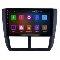 9 pouces OEM Android 12.0 HD Lecteur multimédia à écran tactile Radio GPS Système de navigation GPS pour Subaru Forester 2008-2012 avec prise en charge USB 4G WIFI Caméra de recul DVR OBD II