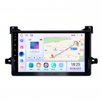 9 pouces Android 13.0 Pour 2016 Toyota Prius Système de navigation GPS stéréo avec Bluetooth OBD2 DVR HD Caméra de recul à écran tactile