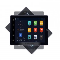 9,7 pouces Android 10.0 pour système de navigation GPS radio universel avec écran rotatif HD à 180 ° Prise en charge Bluetooth Caméra arrière Carplay