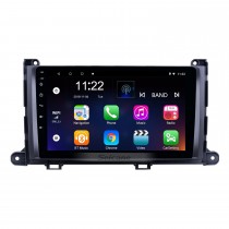 Écran tactile HD 9 pouces Android 13.0 Radio de navigation GPS pour 2009-2014 Toyota Sienna avec support Bluetooth AUX Music DVR Carplay Commande au volant