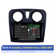 2012-2017 Renault Dacia Sandero Android 10.0 9 pouces Radio de navigation GPS Bluetooth HD écran tactile support Carplay TPMS 1080P