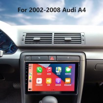9 pouces Android 13.0 pour 2002 2003 2004-2008 Audi A4 Radio avec écran tactile HD Navigation GPS prend en charge Carplay DAB + TPMS