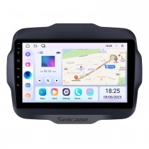 2016 Jeep Renegade 9 pouces Écran tactile Android 13.0 Radio Système de navigation GPS avec USB Bluetooth WIFI 1080P Aux Mirror Link Commande au volant