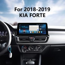 Android 12.0 Carplay 12,3 pouces Écran complet pour 2018 2019 KIA FORTE Radio de navigation GPS avec Bluetooth