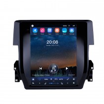Écran tactile HD 2016 Honda Civic Android 10.0 9,7 pouces Navigation GPS Radio Bluetooth Prise en charge WIFI Carplay DAB+ Commande au volant