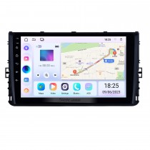 OEM 9 pouces 2018 VW Volkswagen Universal Android 13.0 HD Écran tactile Système de navigation GPS Support radio TPM DVR WiFi Carplay Télécommande Bluetooth