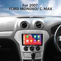 Carplay Android 13.0 Radio de navigation GPS à écran tactile HD 9 pouces pour 2007 2008 2009-2011 FORD MONDEO C-MAX Kuga avec prise en charge Bluetooth Caméra de recul