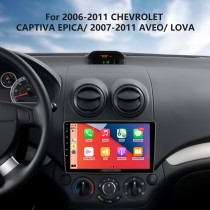 9 pouces Android 13.0 pour 2006-2011 CHEVROLET CAPTIVA EPICA 2007-2011 AVEO LOVA Radio de navigation GPS avec prise en charge de l&amp;amp;#39;écran tactile Bluetooth HD TPMS DVR Caméra Carplay DAB+